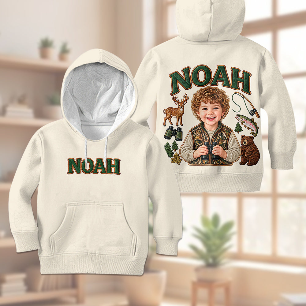 Love Hunting - Personalized Hunting Kid Hoodie & Kid Jogger Sweatpants