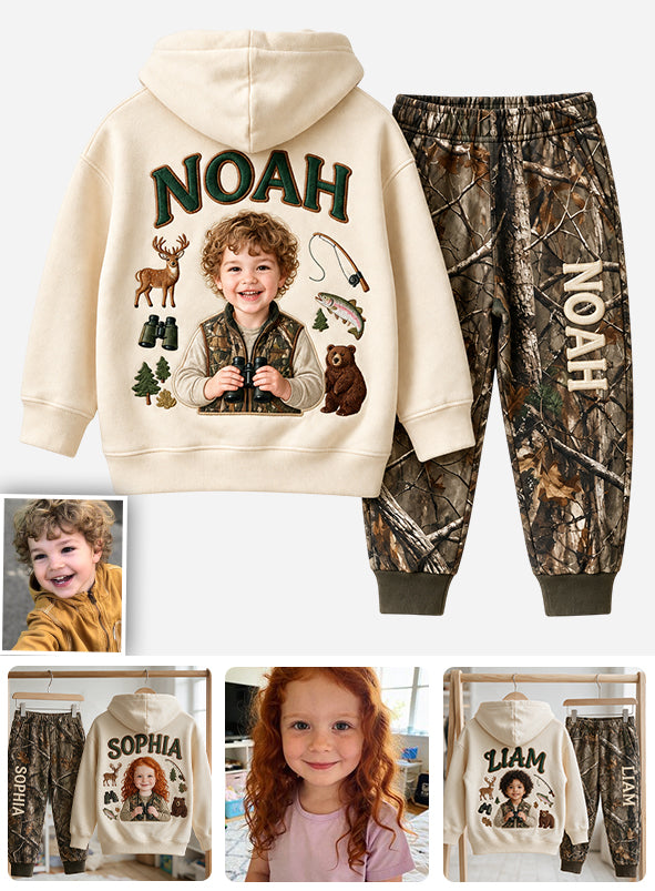 Love Hunting - Personalized Hunting Kid Hoodie & Kid Jogger Sweatpants