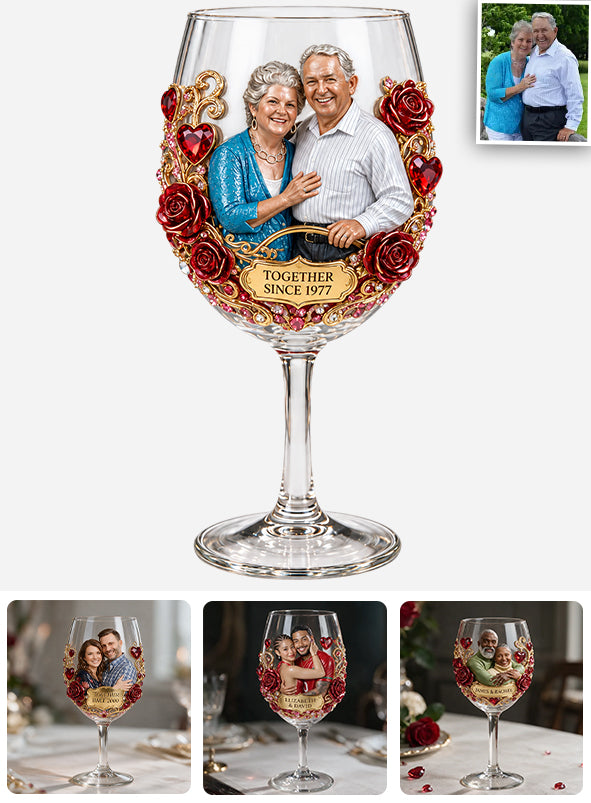 You & Me, We Got This - Personalized Couple Wine Glasses Set With Wooden Box