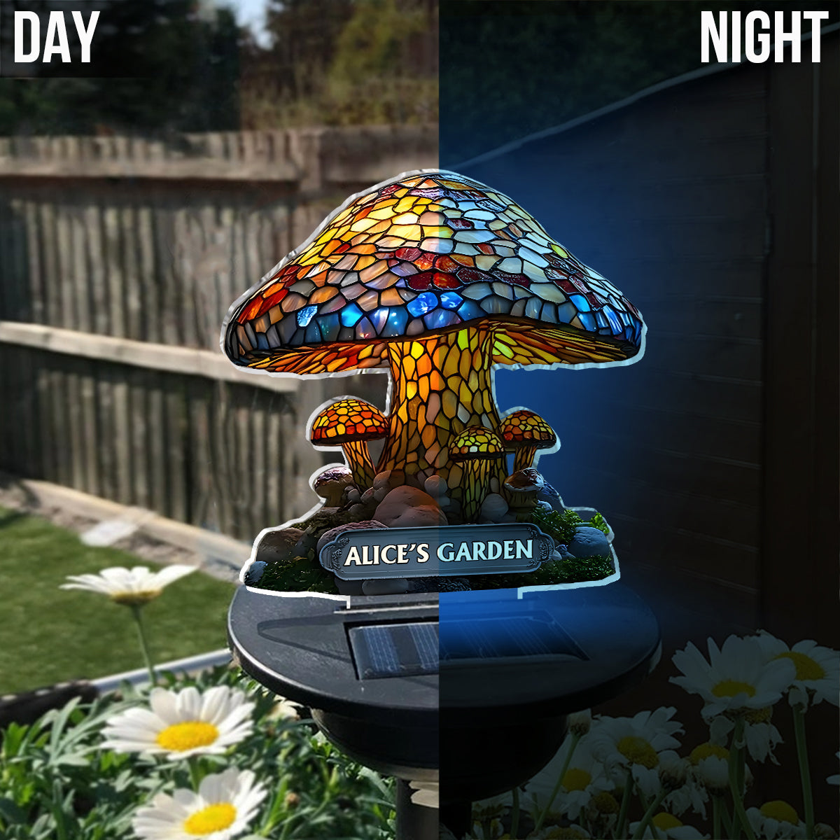 Magic Night - Lampe solaire de jardin personnalisée