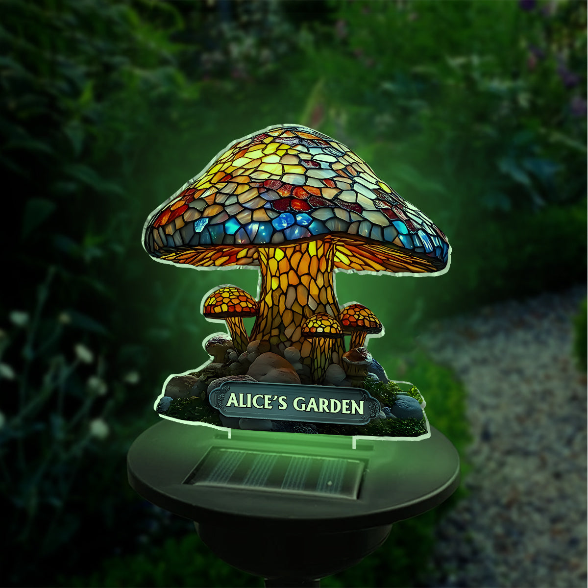 Magic Night - Lampe solaire de jardin personnalisée