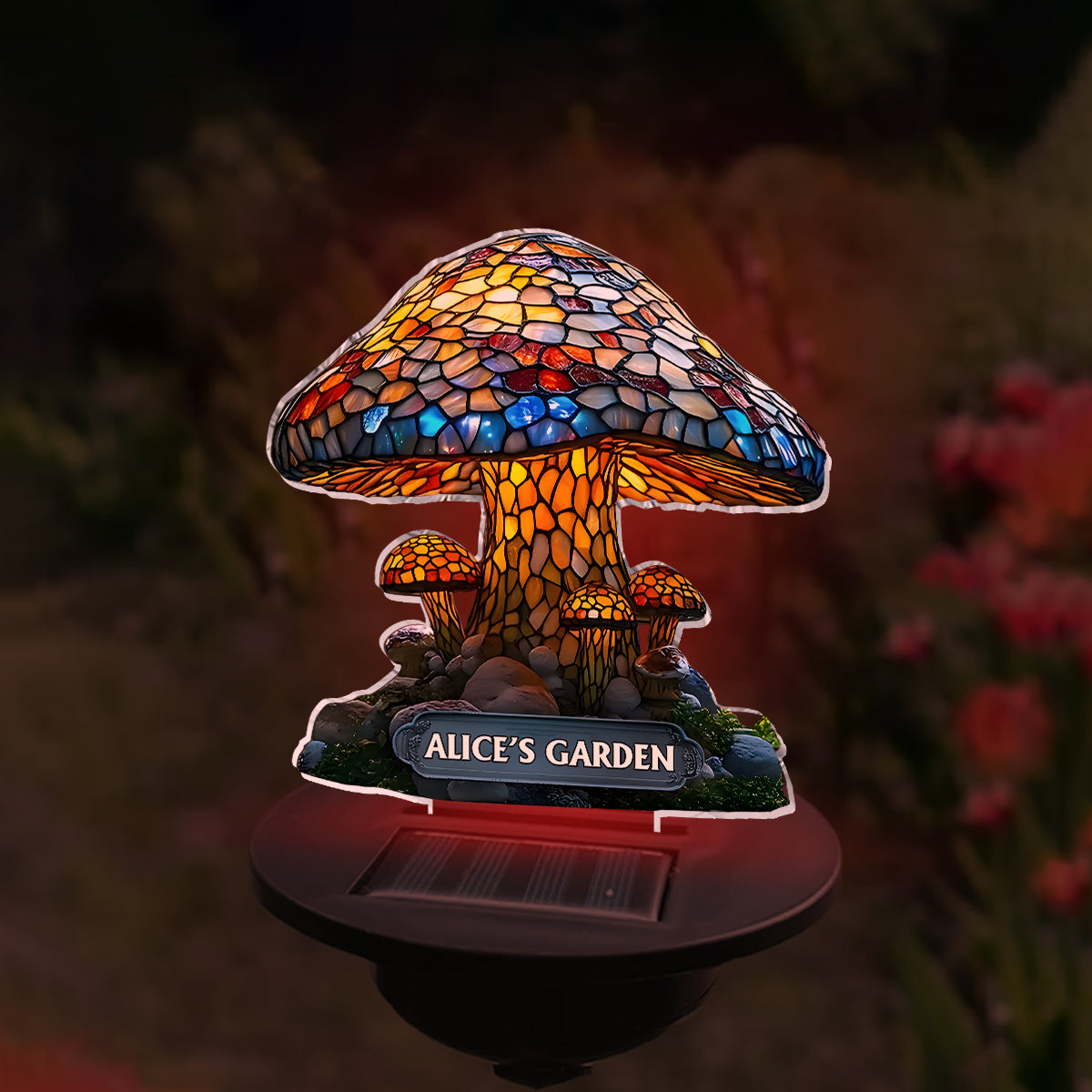 Magic Night - Lampe solaire de jardin personnalisée