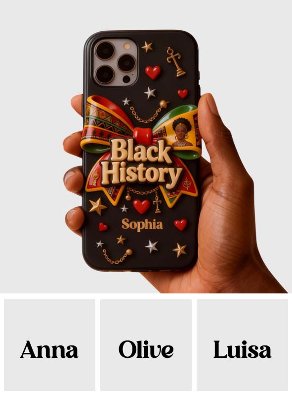 Black History Month - Personalized African American Full Print Phone Case