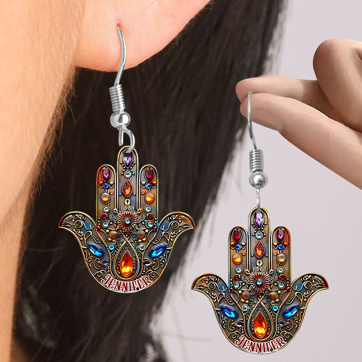 Inner Peace - Personalized Yoga Earrings