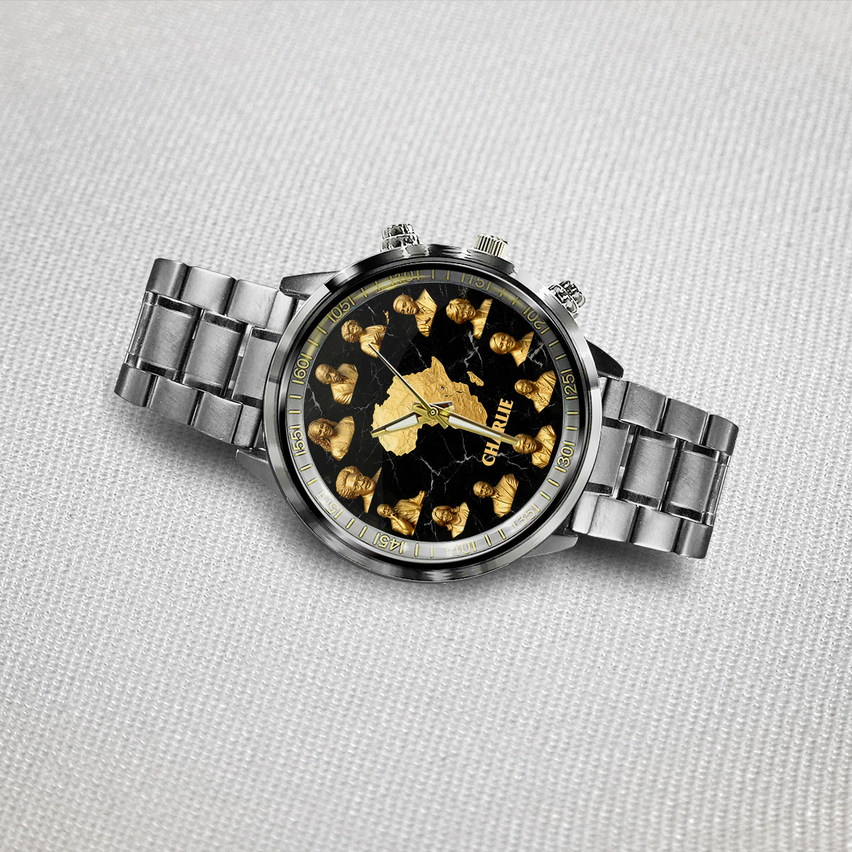 Célébrez le Mois de l'histoire des Noirs - Montre-bracelet afro-américaine personnalisée