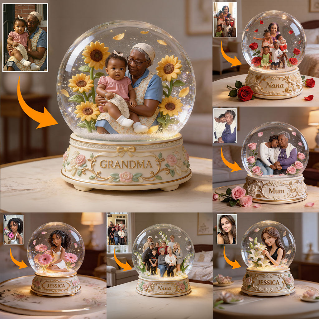 Custom From Any Photo, Gift For Her, Mom, Grandma... - Personalized Grandma Custom Shaped Acrylic Plaque