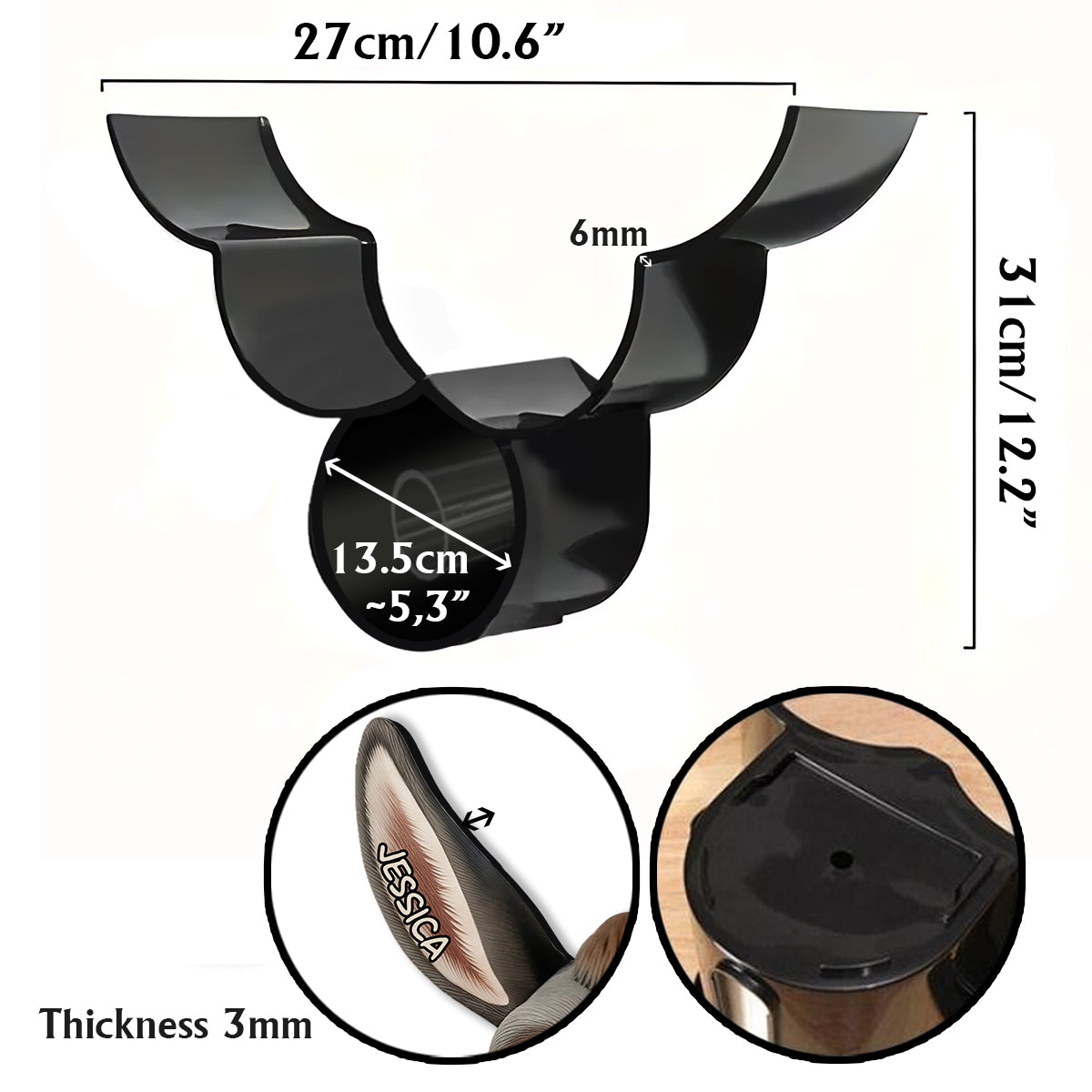 Décoration de salle de bain amusante - Nice As* - Porte-papier toilette personnalisé en forme d'âne