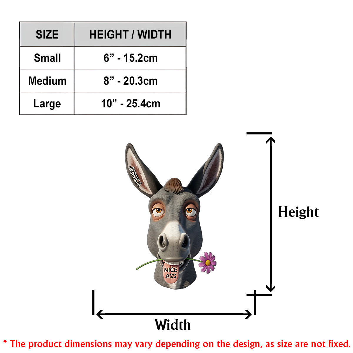 Décoration de salle de bain amusante - Nice As* - Porte-papier toilette personnalisé en forme d'âne