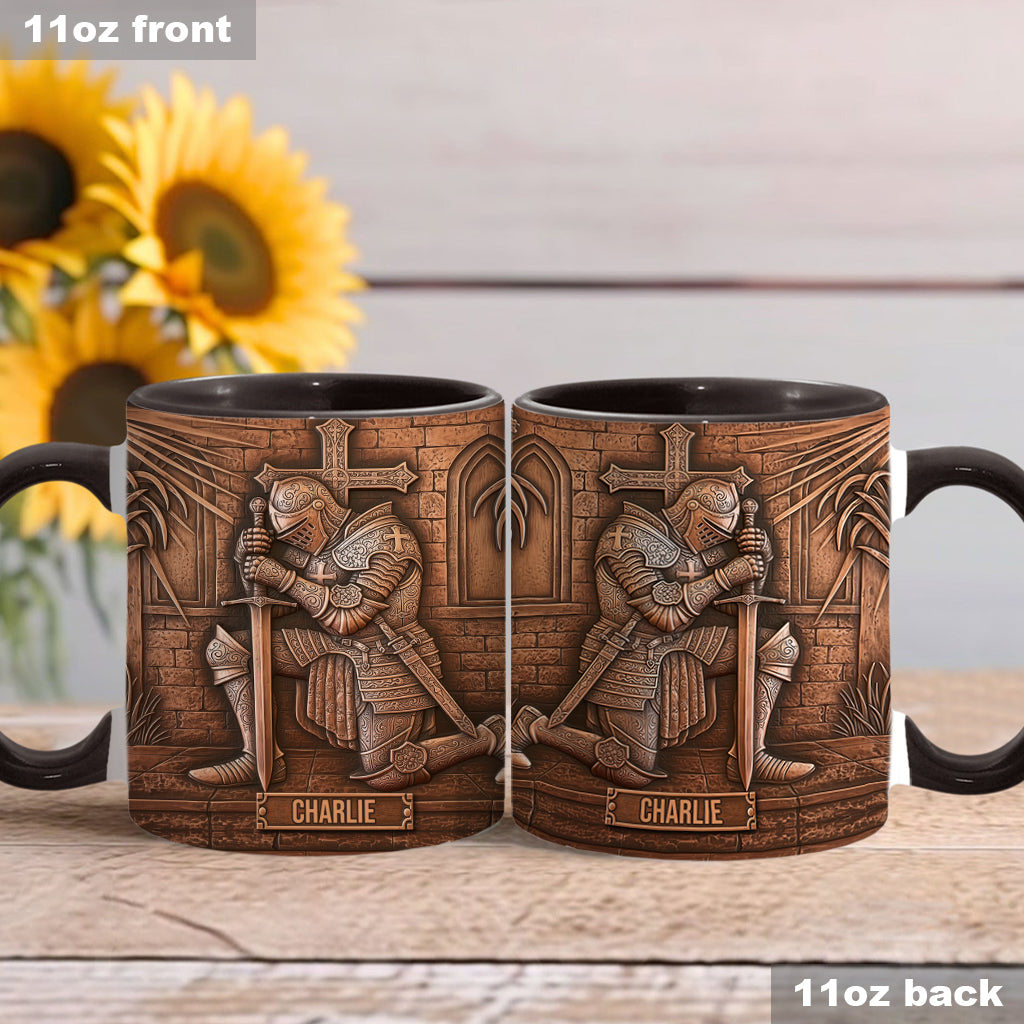 Mug personnalisé chrétien « Chevalier de Dieu »