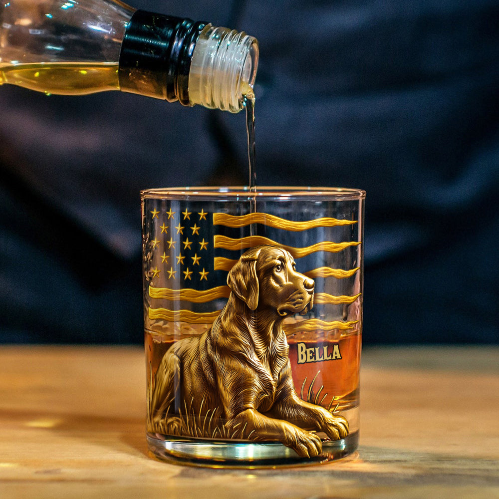 Verre à whisky personnalisé pour chien, cadeau idéal pour les amoureux des chiens, toutes races confondues.