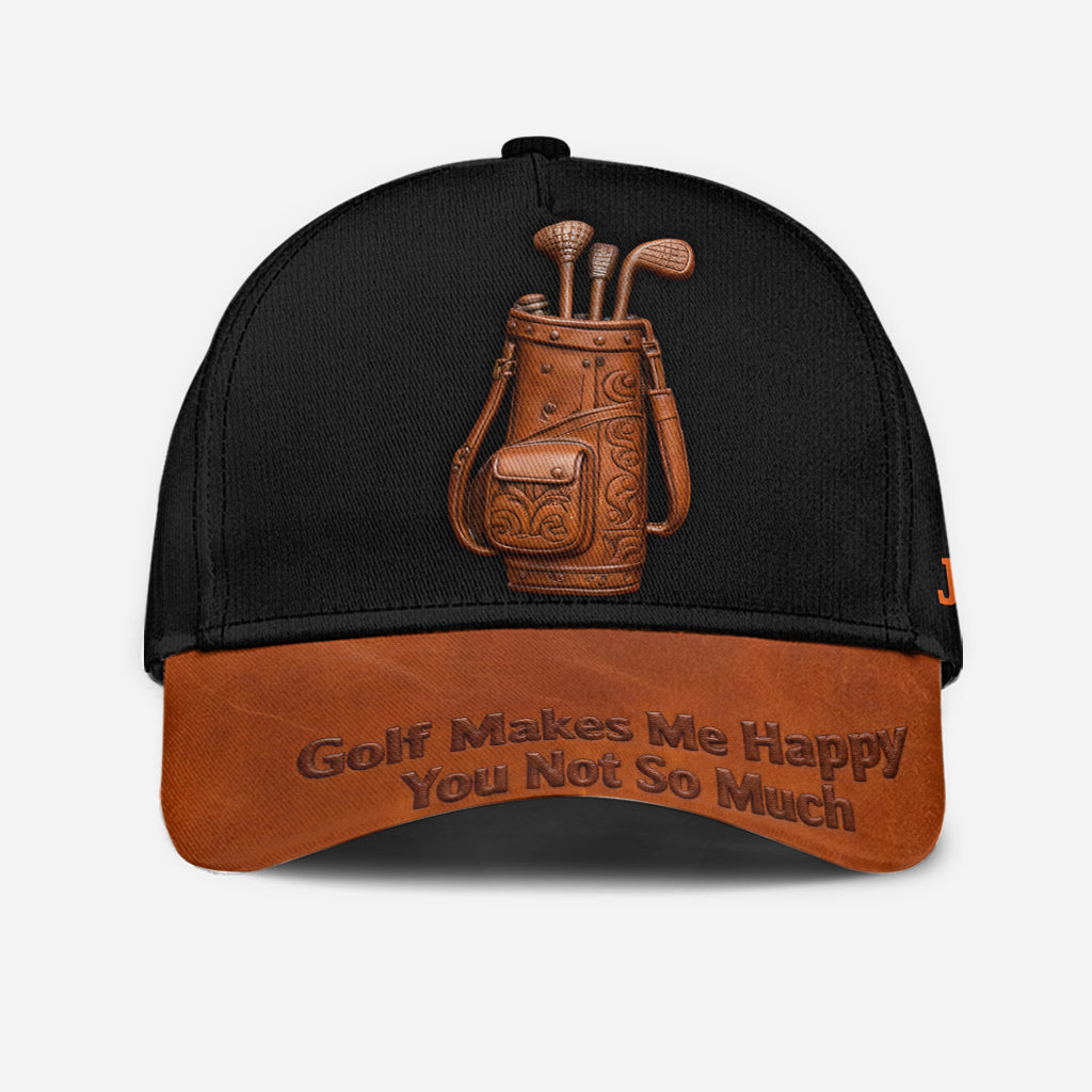 Le golf me rend heureux - Casquette de golf classique personnalisée