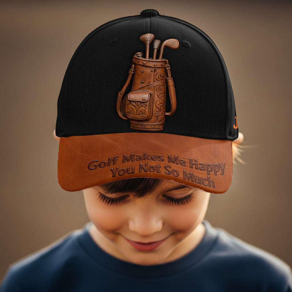 Le golf me rend heureux - Casquette de golf classique personnalisée