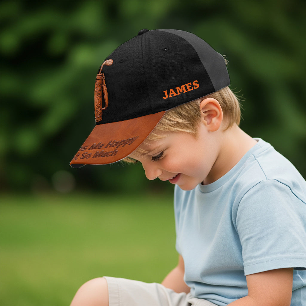 Le golf me rend heureux - Casquette de golf classique personnalisée