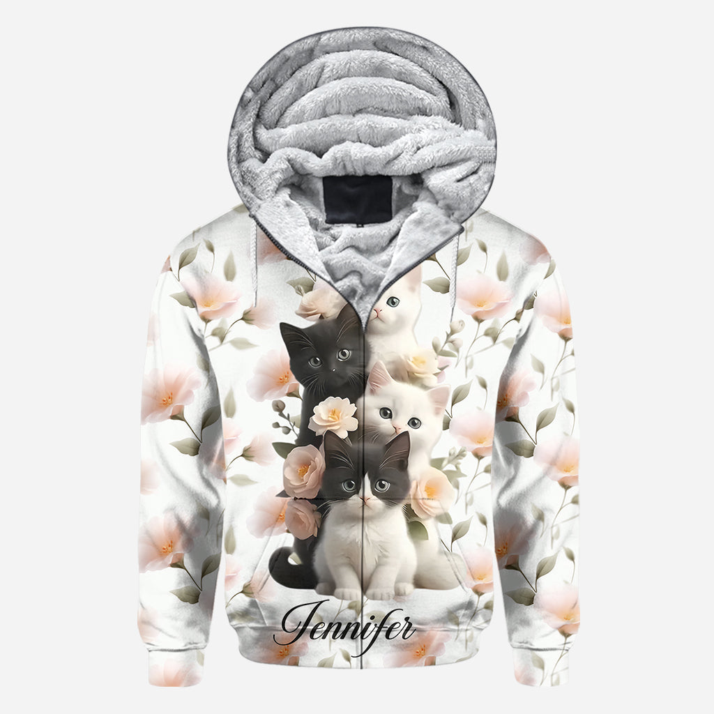 Adorables chatons - T-shirt personnalisé avec motif chat - Motif intégral