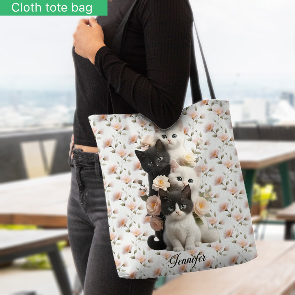 Adorables chatons - Sac fourre-tout personnalisé pour chat