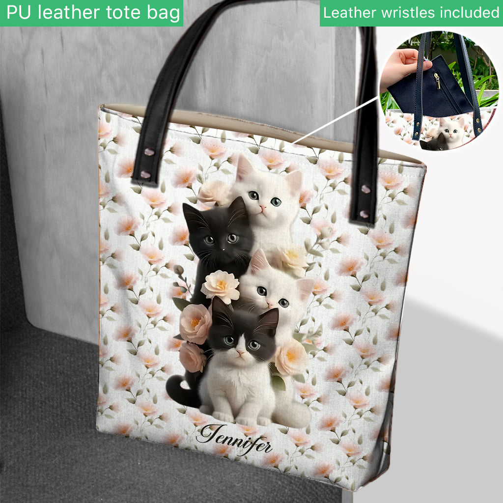 Adorables chatons - Sac fourre-tout personnalisé pour chat