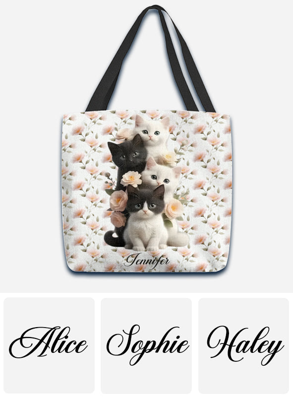 Adorables chatons - Sac fourre-tout personnalisé pour chat
