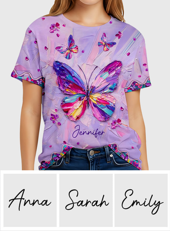 Magnifique papillon - T-shirt personnalisé à motif papillon intégral