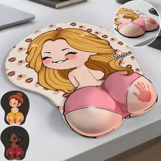 Tapis de souris 3D personnalisé pour couple drôle et coquin