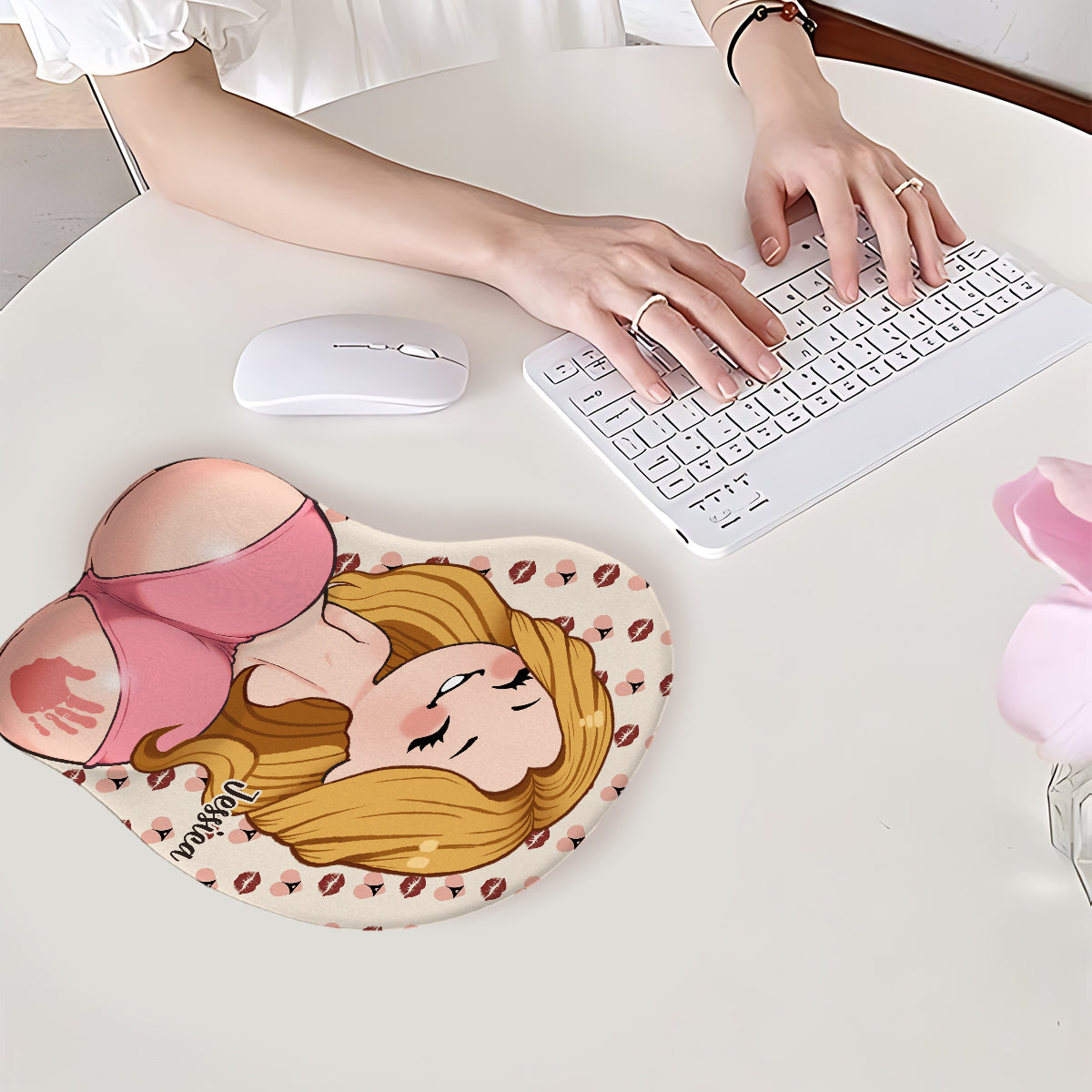 Tapis de souris 3D personnalisé pour couple drôle et coquin