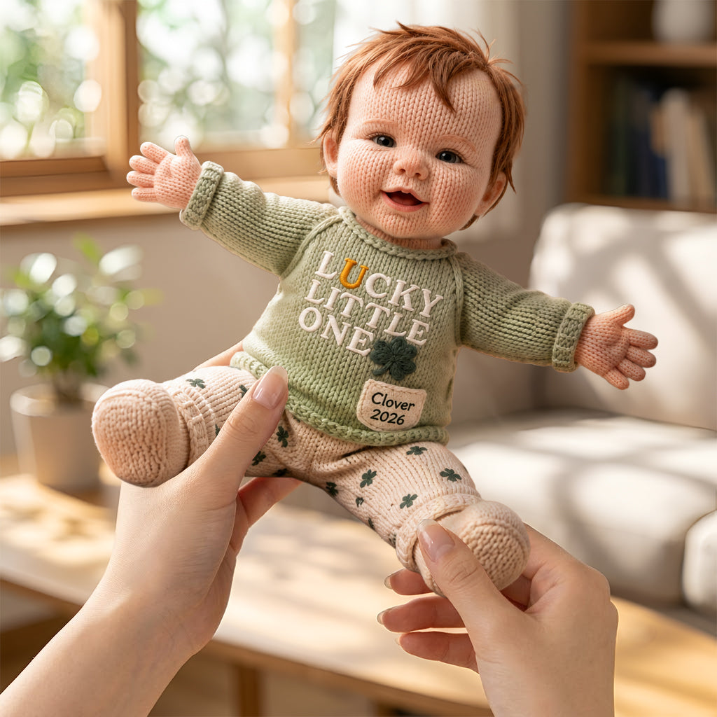 Custom From Any Photo - Personalized Kid Posable Plush Doll