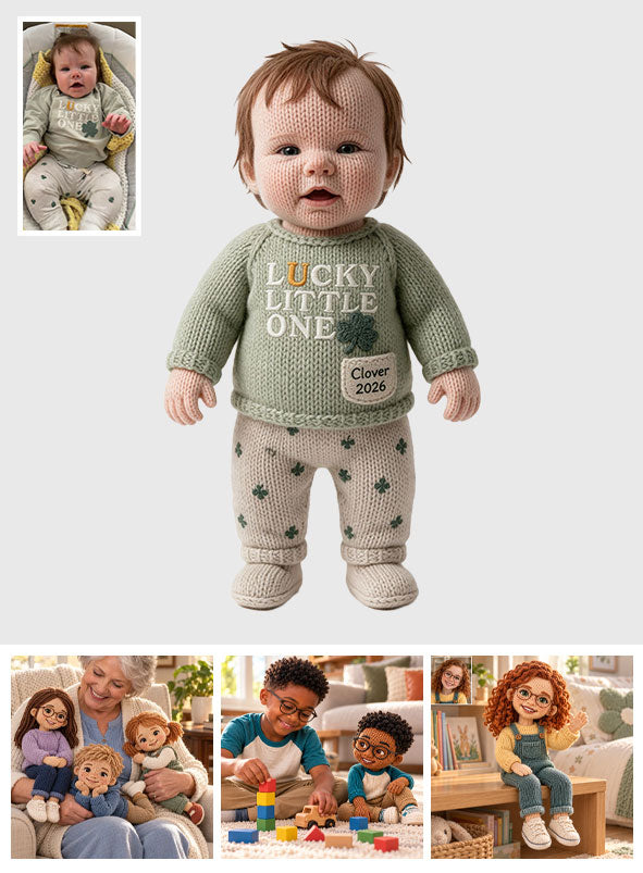 Custom From Any Photo - Personalized Kid Posable Plush Doll