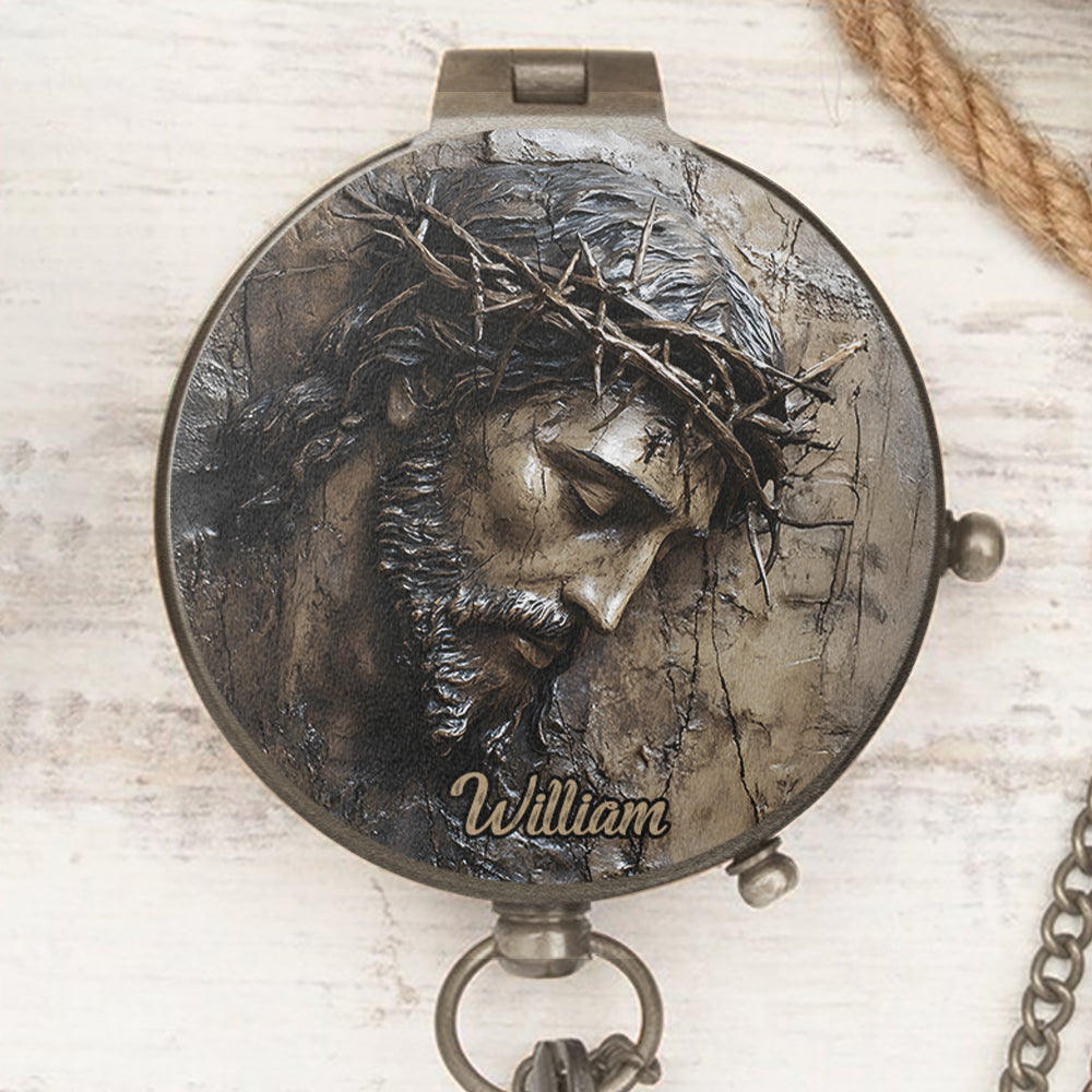 Faith Hope Love - Personalized Christian Compass