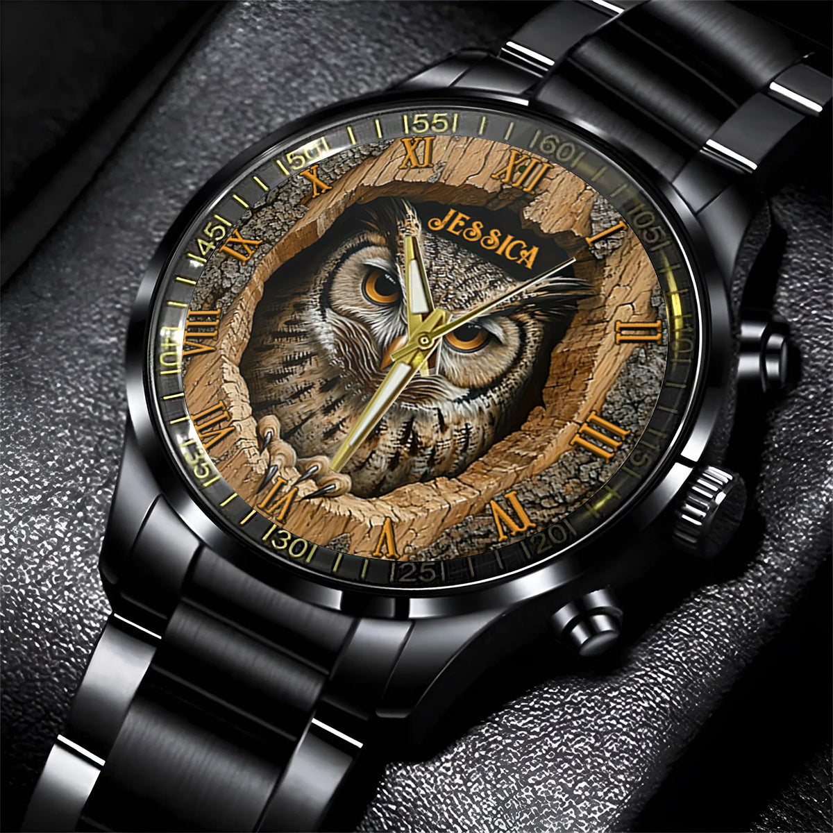 Montre-bracelet hibou personnalisée Love Owls