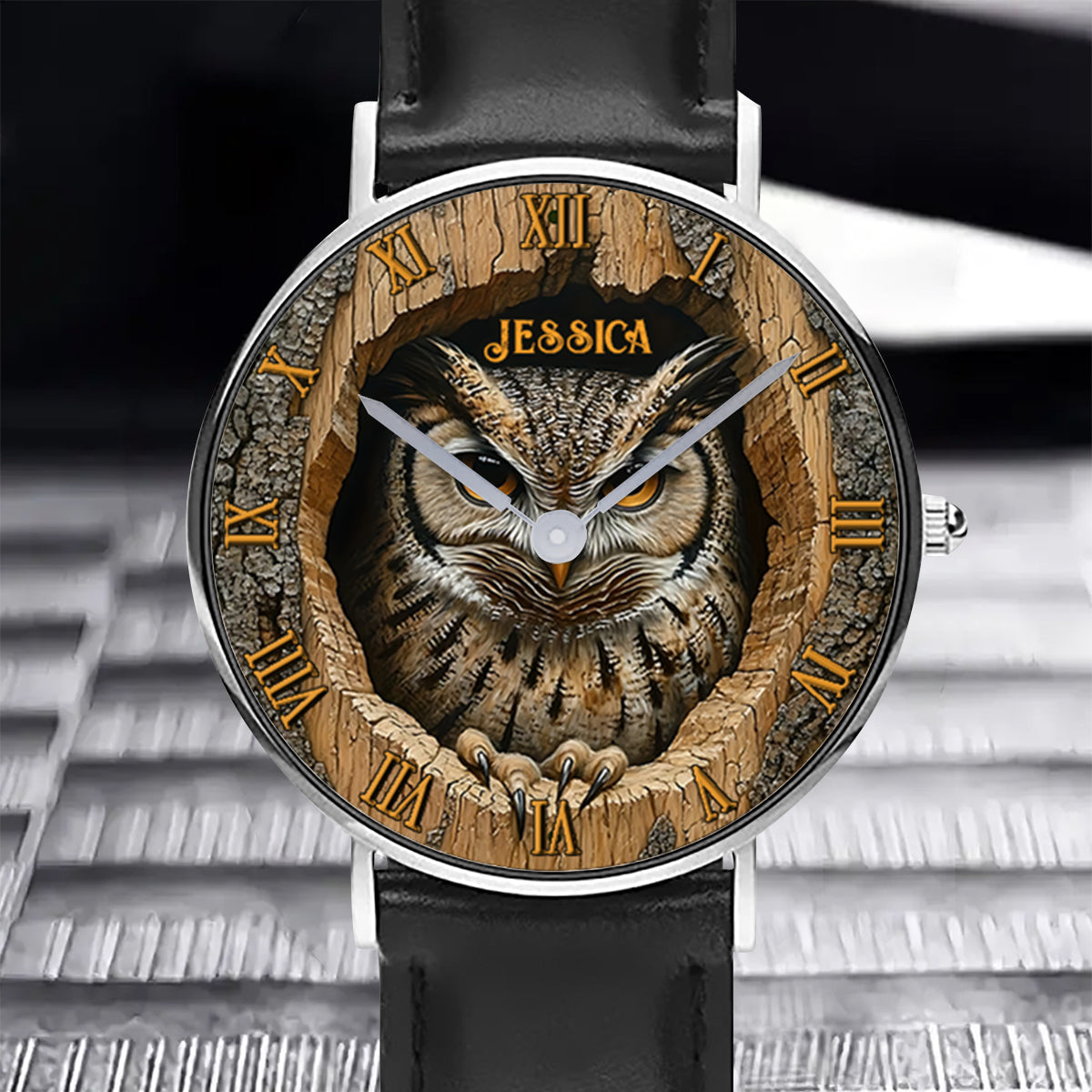 Montre-bracelet hibou personnalisée Love Owls