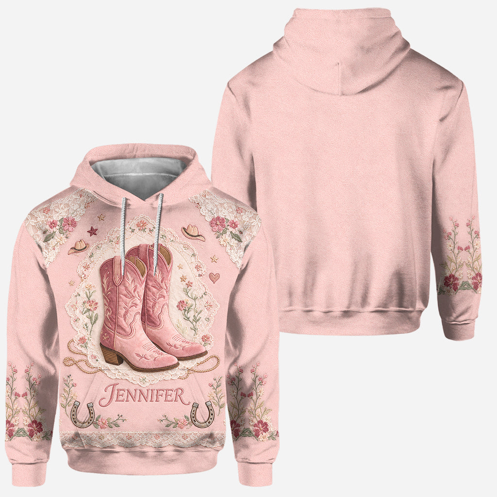 Cute Cowgirls - Personalized Cowgirl Hoodie and Leggings