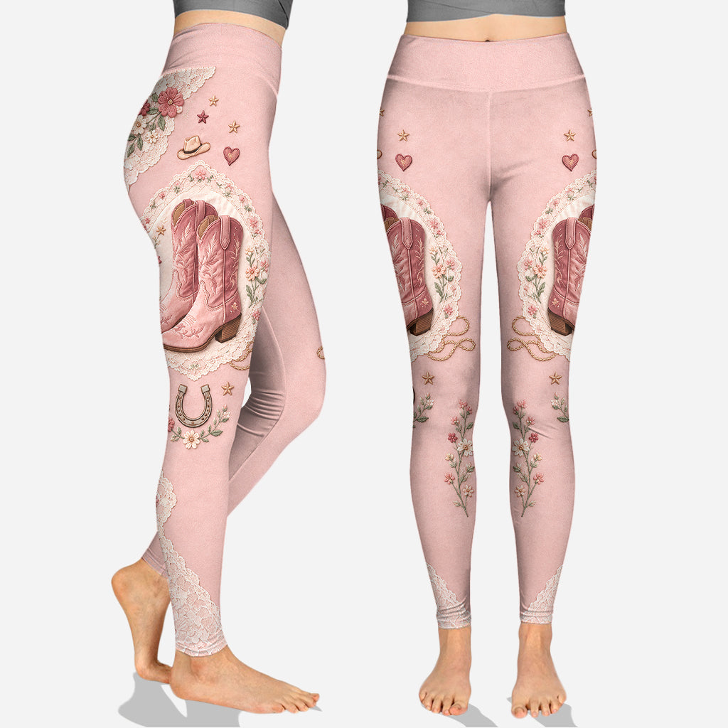 Cute Cowgirls - Personalized Cowgirl Hoodie and Leggings