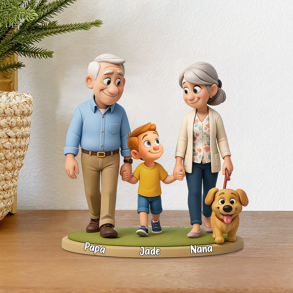 We Love You - Personalized Grandma Custom Shaped Acrylic Plaque