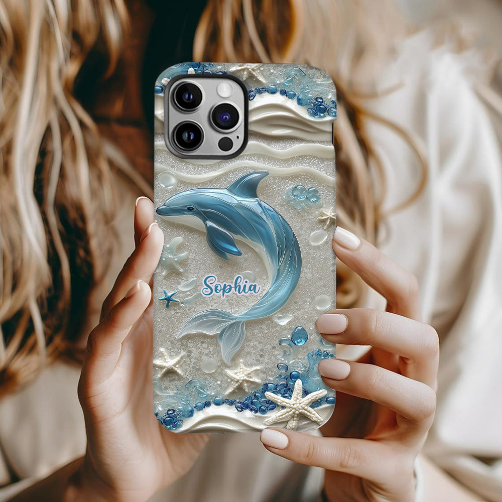 Love Dophins - Personalized Dolphin Full Print Phone Case