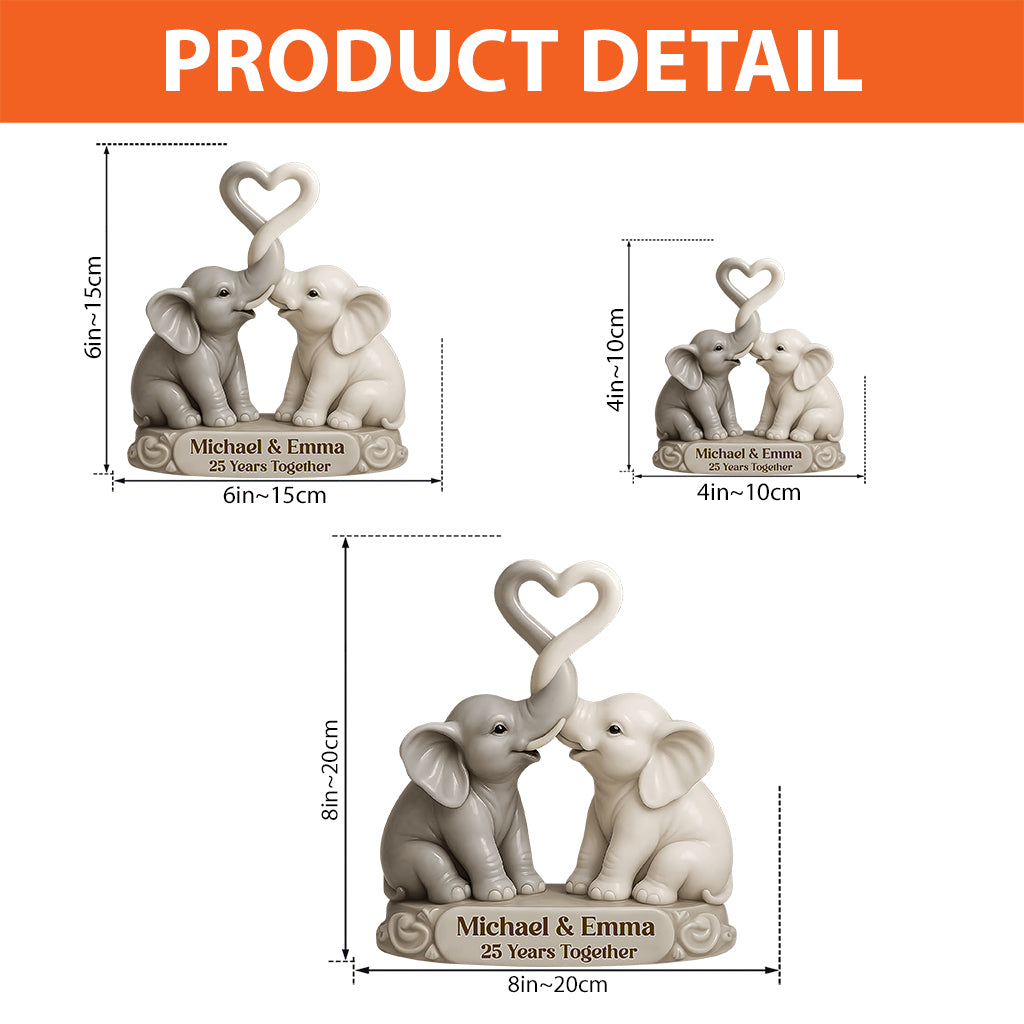 Entwined Trunks Eternal Love - Personalized Couple Custom Shaped Acrylic Plaque