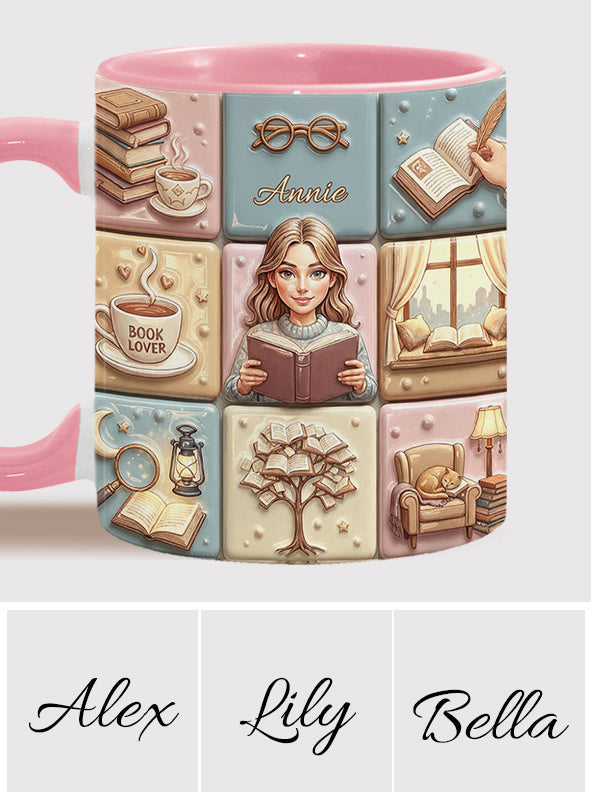 Mug personnalisé pour les passionnés de lecture et les bibliophiles - Sensibilisation au cancer du sein