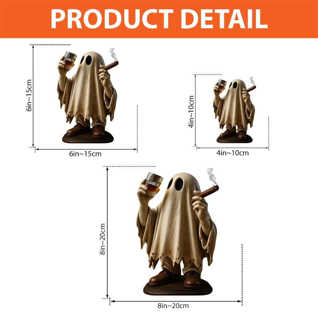 Amateur de whisky et de cigares - Plaque acrylique personnalisée en forme de whisky