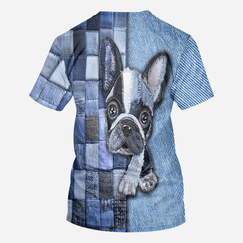 T-shirt personnalisé « Love Dog » avec un chien