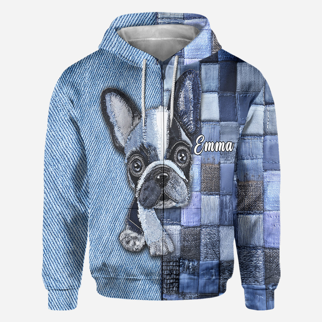 T-shirt personnalisé « Love Dog » avec un chien