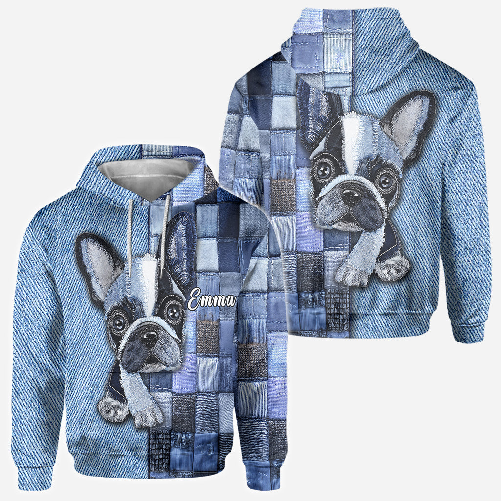 T-shirt personnalisé « Love Dog » avec un chien