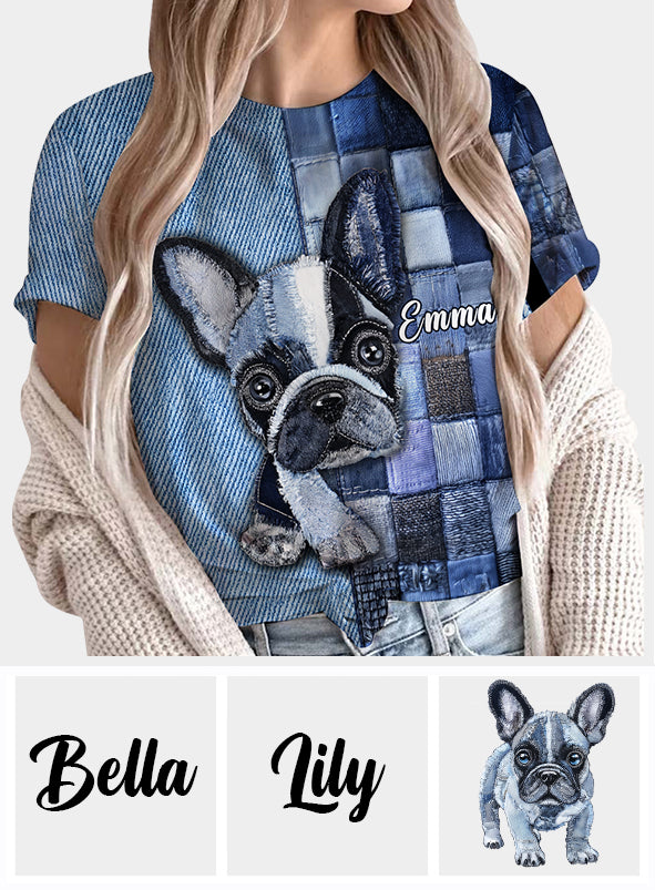 T-shirt personnalisé « Love Dog » avec un chien