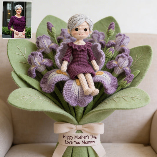 Cadeau Unique Pour Elle/ Maman, Personnalisé À Partir De N'importe Quelle Photo - Coussin Mère Premium En Fourrure Synthétique