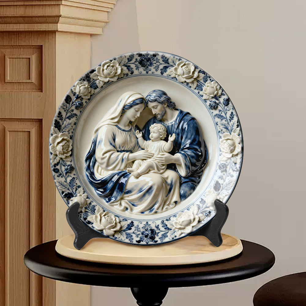 Je suis un enfant de Dieu - Assiette ronde chrétienne personnalisée en céramique