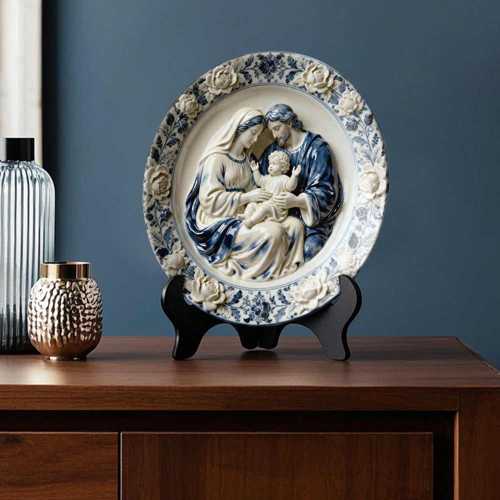 Je suis un enfant de Dieu - Assiette ronde chrétienne personnalisée en céramique