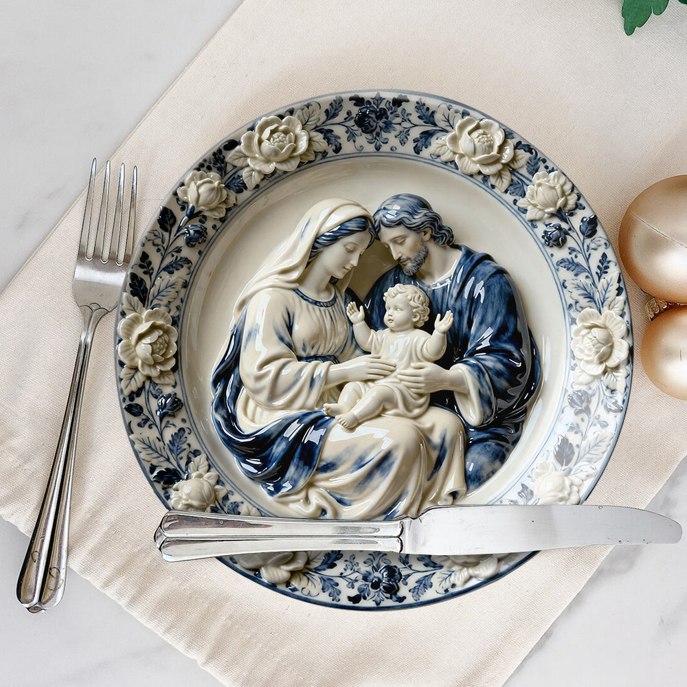 Je suis un enfant de Dieu - Assiette ronde chrétienne personnalisée en céramique