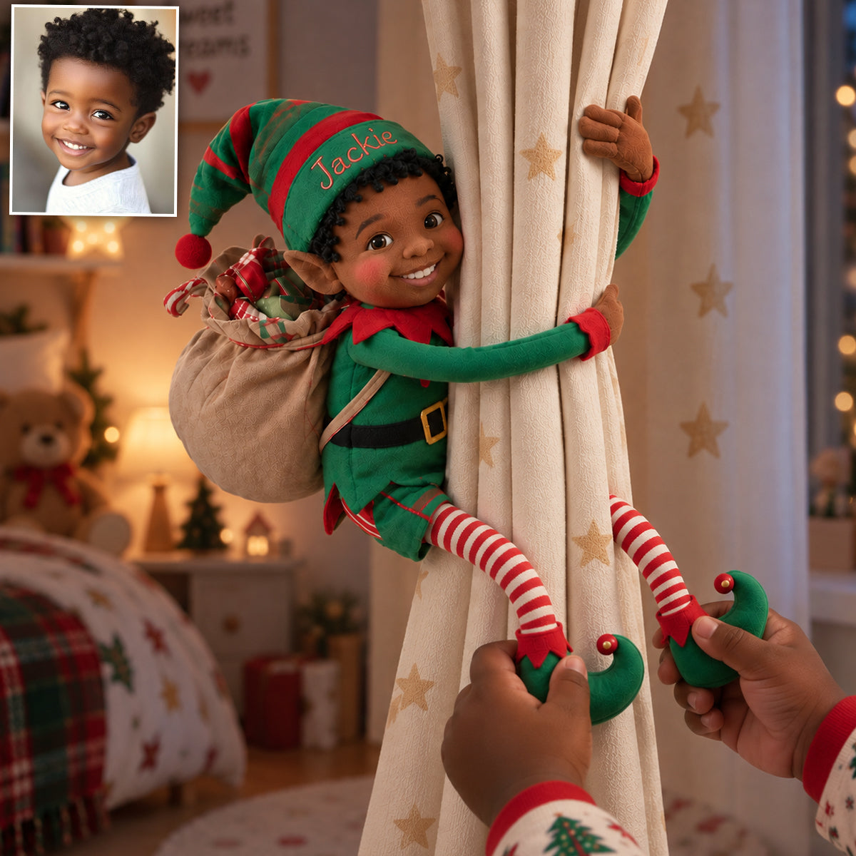 Little ELF - Personalized Kid Posable Plush Doll