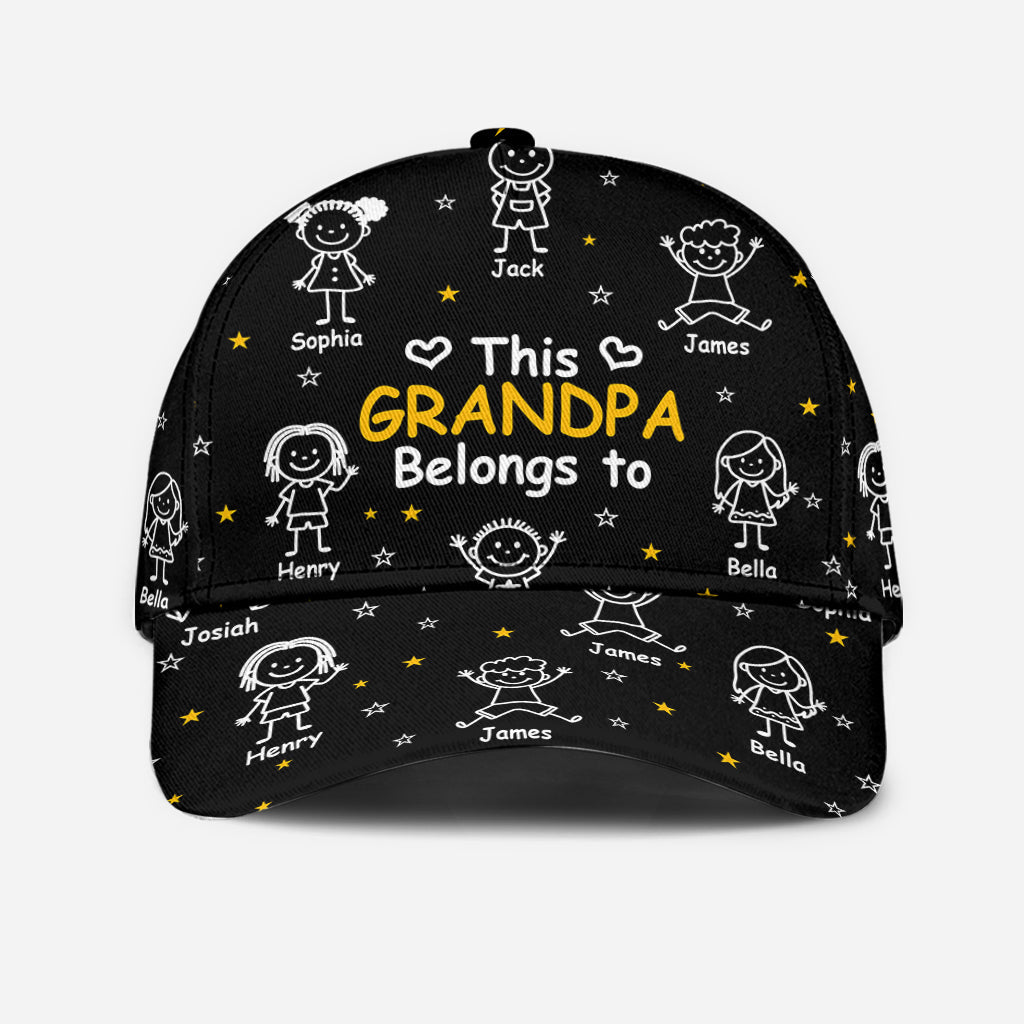 This Grandpa/ Dad Belong To - Personalized Grandpa Classic Cap