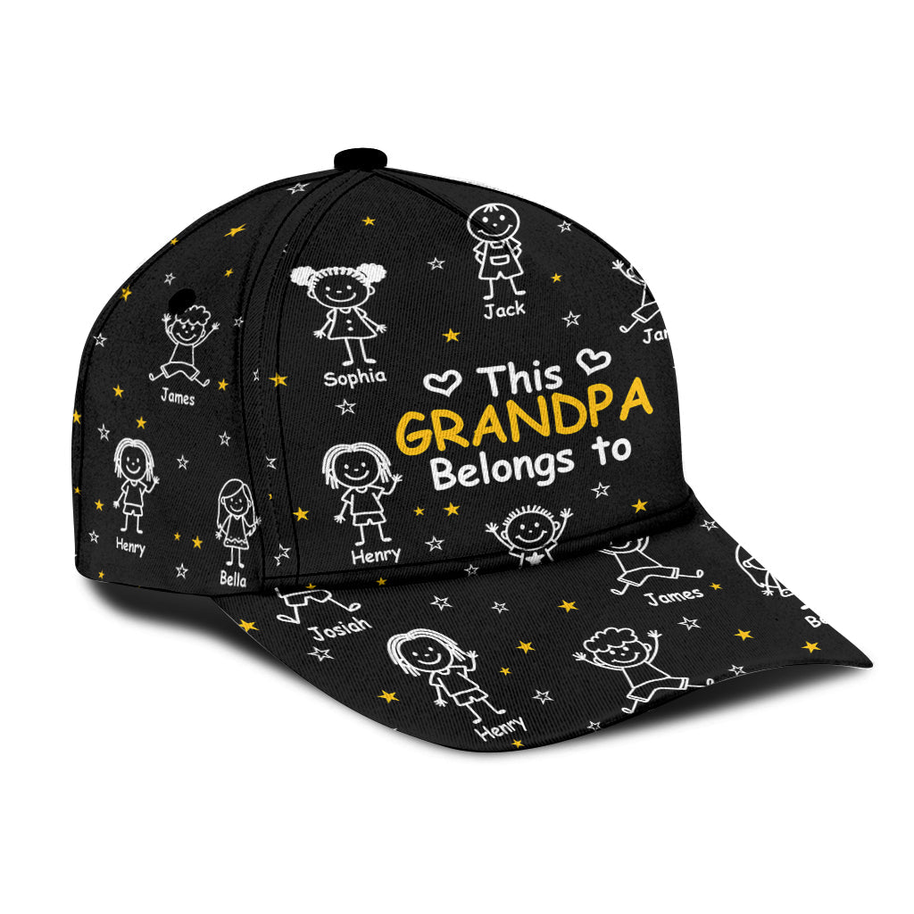 This Grandpa/ Dad Belong To - Personalized Grandpa Classic Cap