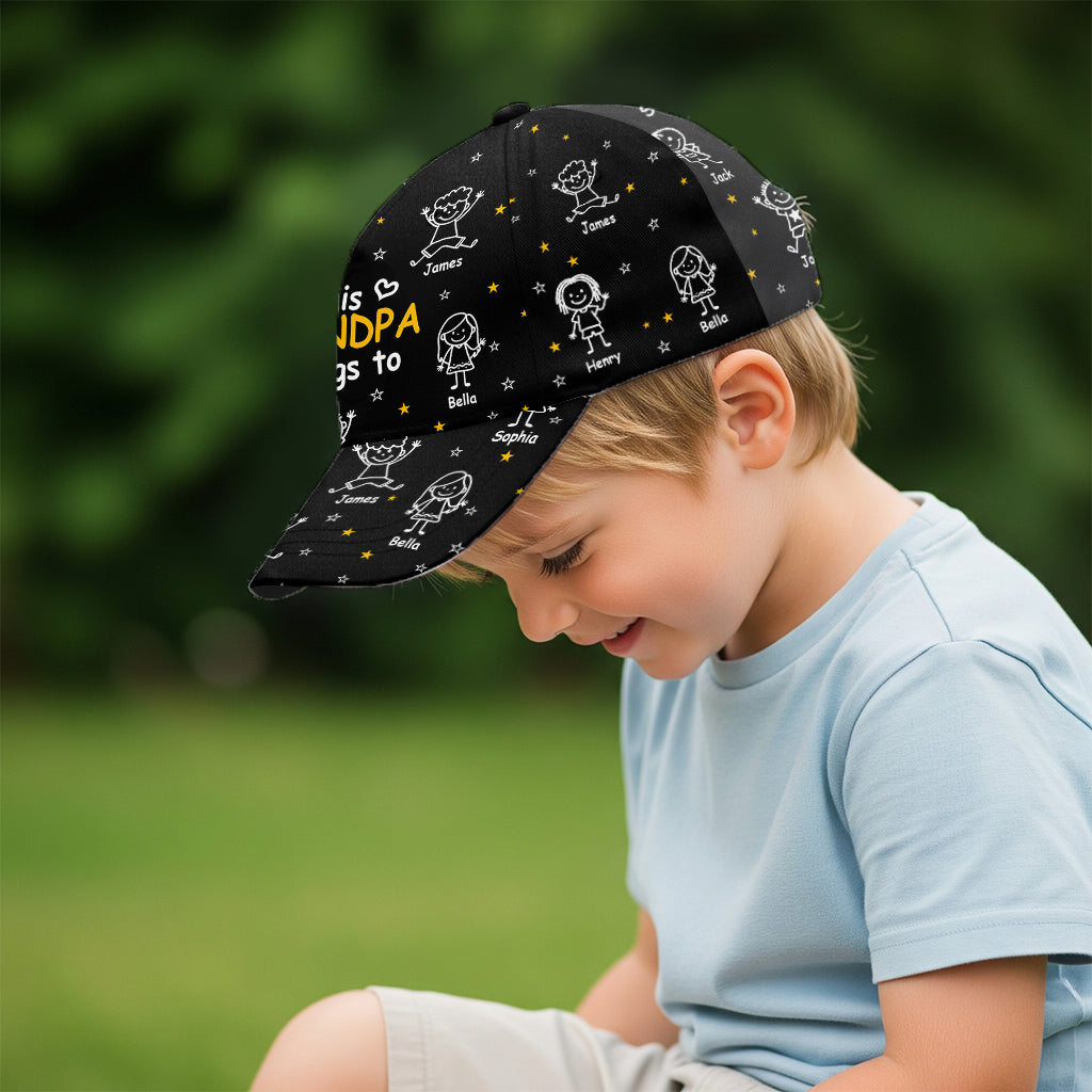 This Grandpa/ Dad Belong To - Personalized Grandpa Classic Cap