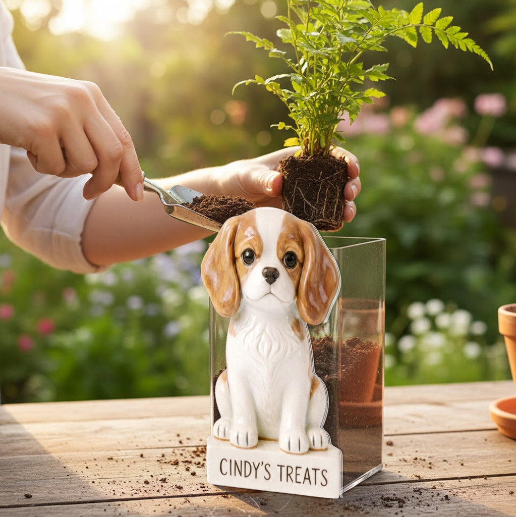 Friandises pour animaux personnalisées - Pot en acrylique pour chien