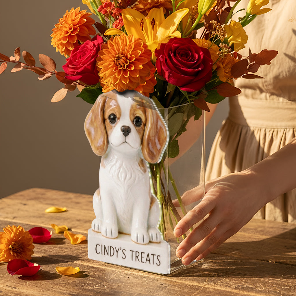 Friandises pour animaux personnalisées - Pot en acrylique pour chien